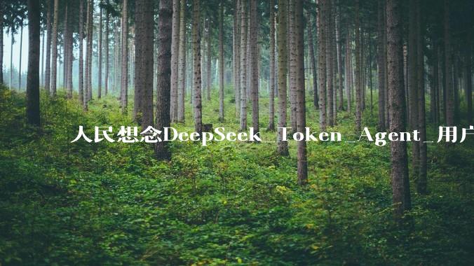 人民想念DeepSeek_Token_Agent_用户群